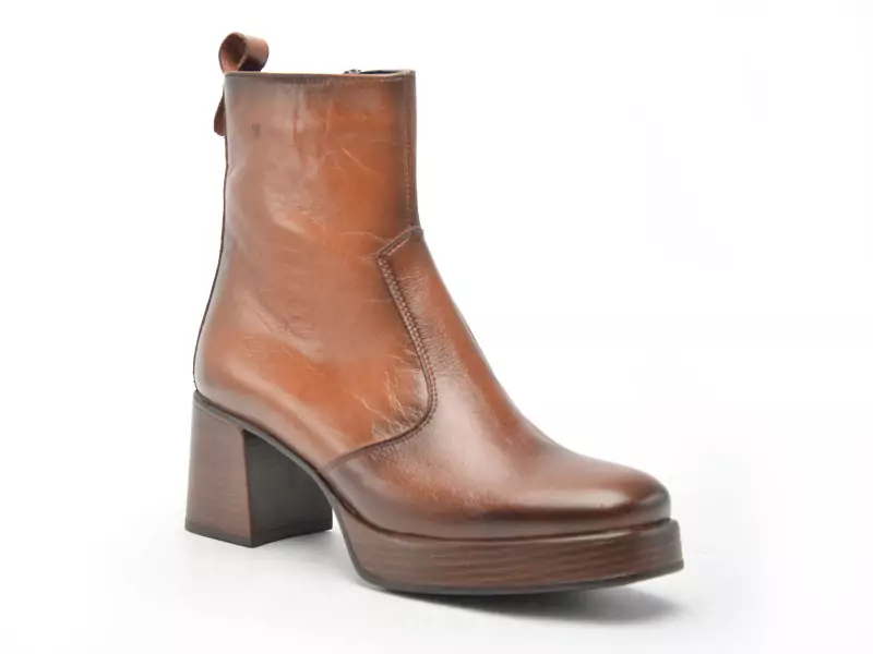Dorking D9157 AL Marron Boots et Bottines à Talons Femme