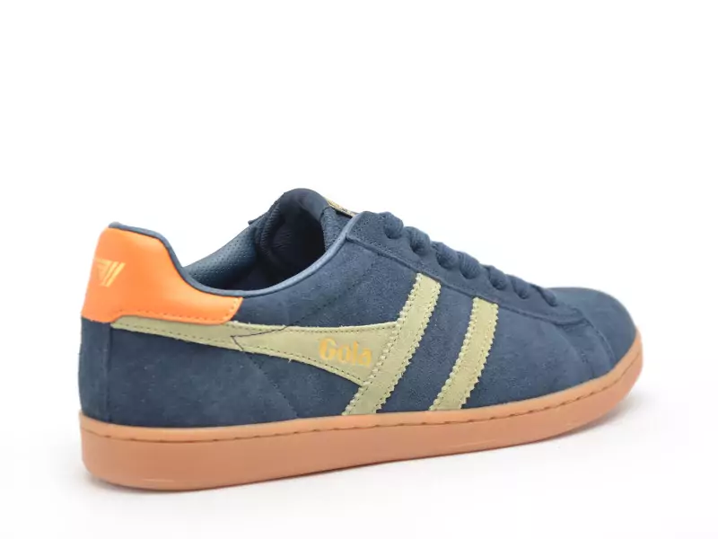 Gola EQUIPE2 SUEDE CMB387 Bleu Baskets Basses Homme
