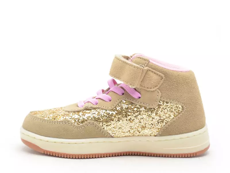 Victoria 1124127 TIEMPO BOTIN SERRAJE CO Beige Baskets Montantes Fille
