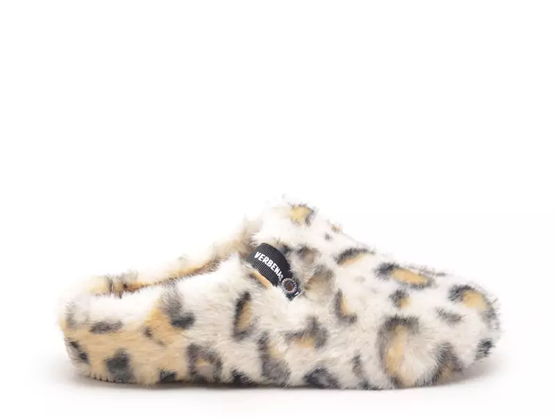 Verbenas YORK FUR LEO Beige Chaussons Femme