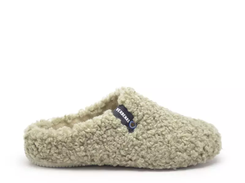 Verbenas YORK CURLY Kaki Chaussons Femme