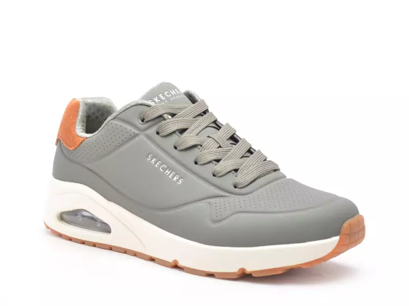 Skechers 183004 Kaki Baskets Basses Homme