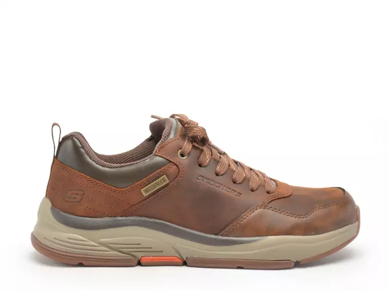Skechers 210021 Marron Baskets Basses Homme