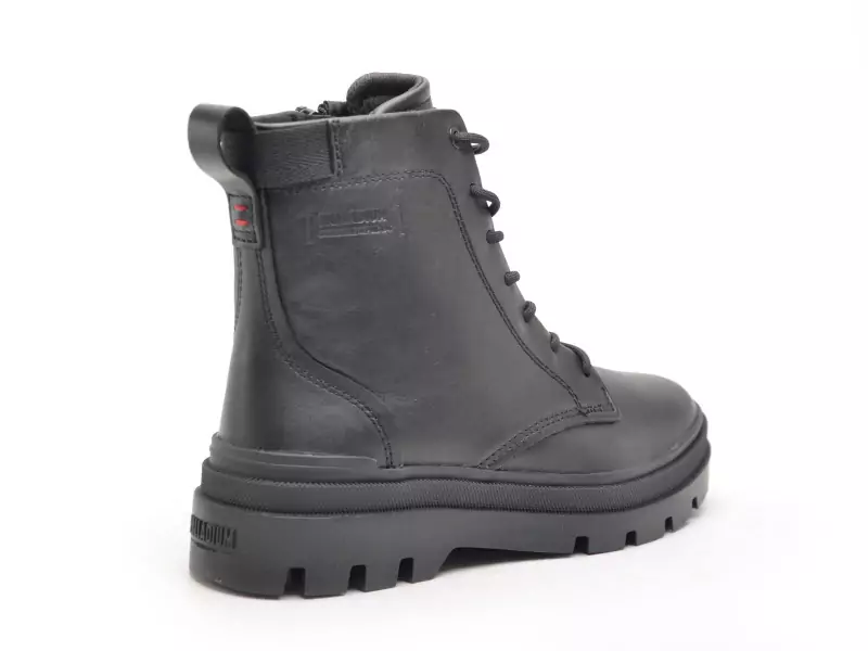 Palladium PALLAGRADE OFFICERL Noir Boots et Bottines Plates Femme