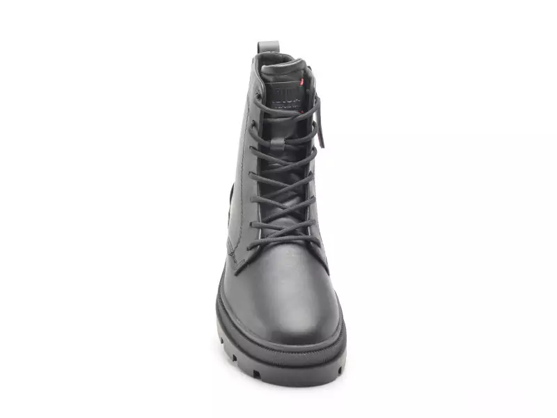 Palladium PALLAGRADE OFFICERL Noir Boots et Bottines Plates Femme