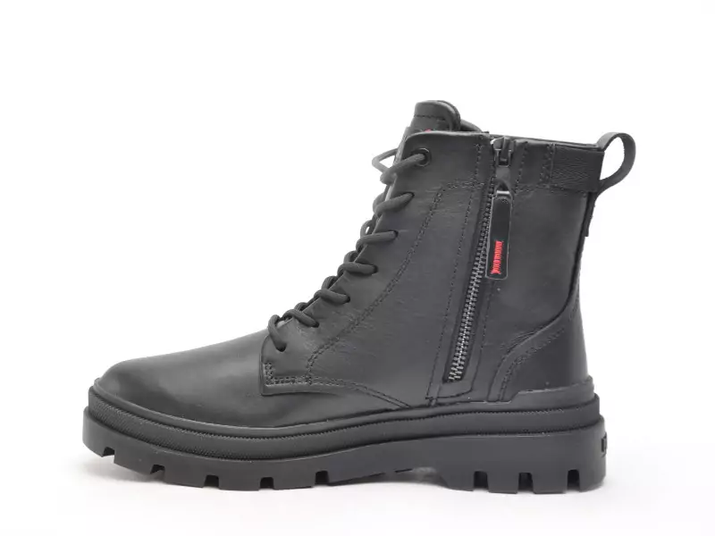 Palladium PALLAGRADE OFFICERL Noir Boots et Bottines Plates Femme