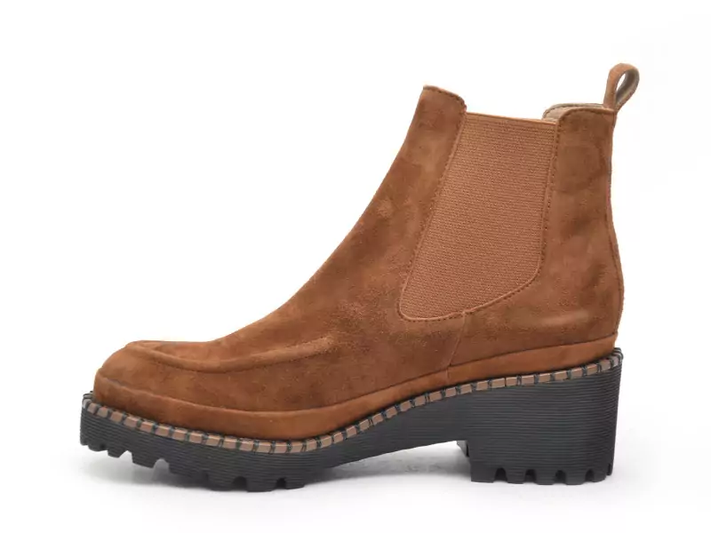 Fugitive BOGOTA Marron Boots et Bottines à Talons Femme