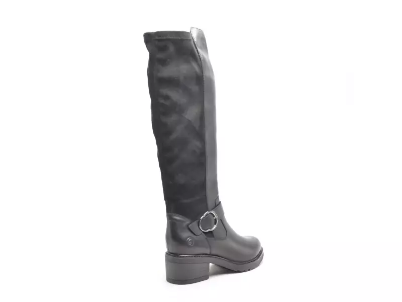 Remonte D1A73 Noir Bottes à Talons Femme