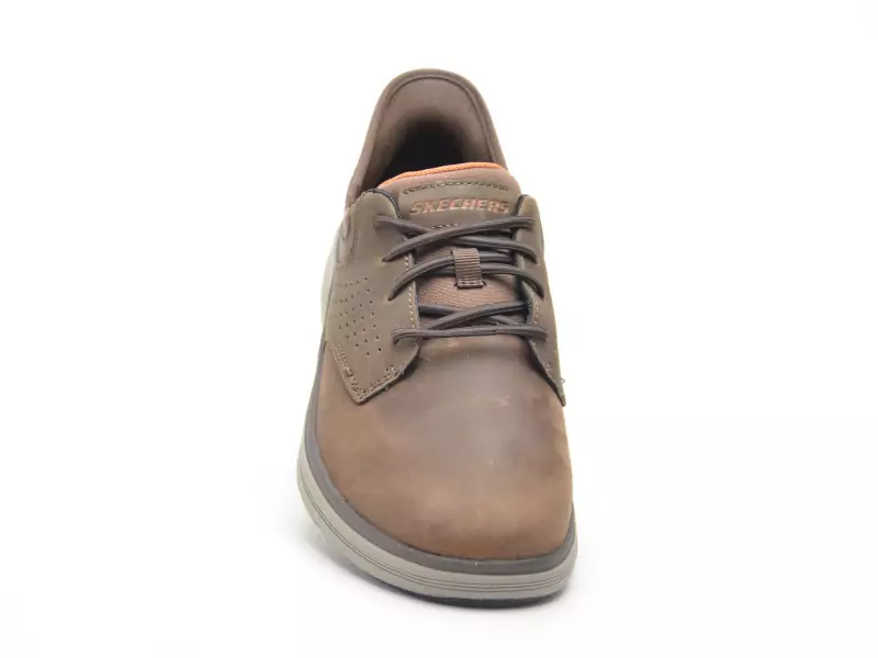 Skechers 205249 Marron Chaussures de Ville Homme