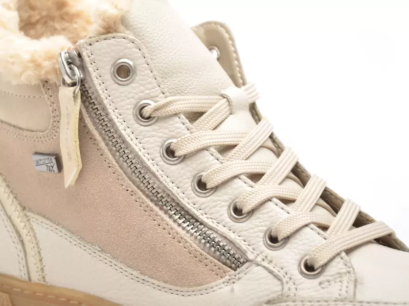 Remonte D2T72 Beige Boots et Bottines Plates Femme