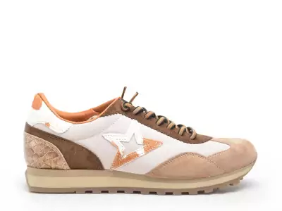C1259SRA Beige Baskets Basses Femme