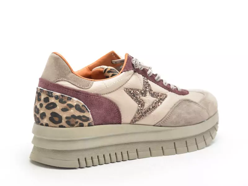Cetti C1259SRA XL Beige Baskets Basses Femme