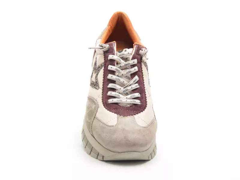 Cetti C1259SRA XL Beige Baskets Basses Femme