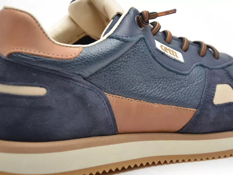 Cetti C1397 Bleu Baskets Basses Homme