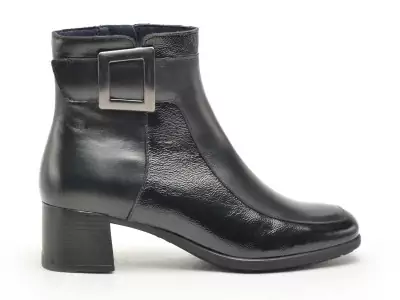 D9199SUNA Noir Boots et Bottines à Talons Femme