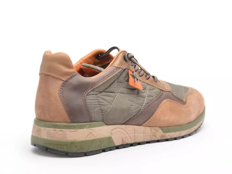 Cetti C848XL Kaki Baskets Basses Homme