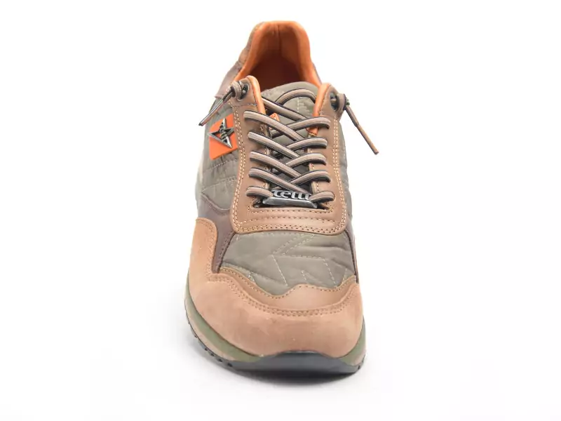 Cetti C848XL Kaki Baskets Basses Homme