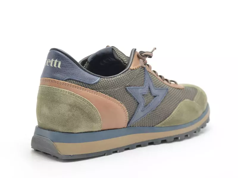 Cetti C1259 Kaki Baskets Basses Homme
