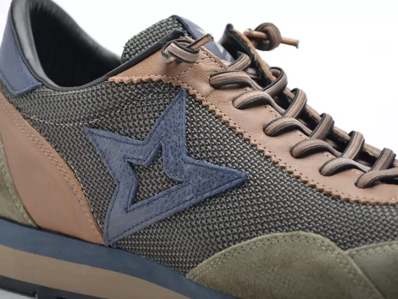 Cetti C1259 Kaki Baskets Basses Homme