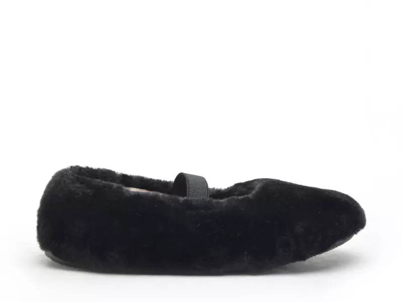 Victoria 1048106 GIMNASIA CASA PELO SOFT Noir Chaussons Fille