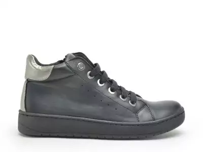 7335 Noir Basket Montante Femme