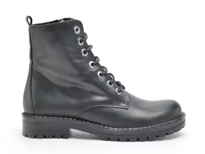 7240 Noir Boots et Bottines Plates Femme