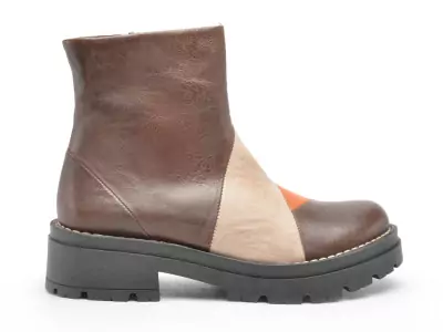 7266 Multicolore Boots et Bottines Plates Femme