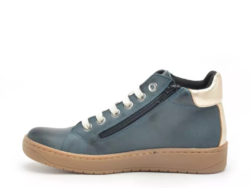 Chacal 7345 Bleu Basket Montante Femme