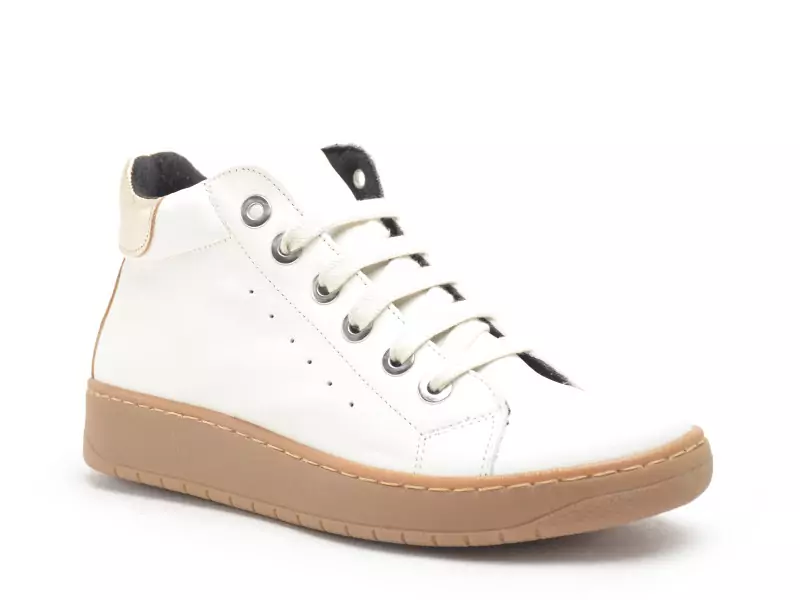 Chacal 7345 Blanc Basket Montante Femme