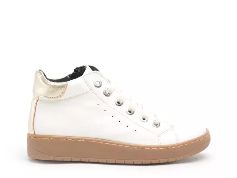 Chacal 7345 Blanc Basket Montante Femme