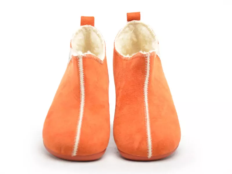 La Maison De L Espadrille 6030 8 F Orange Chaussons Femme