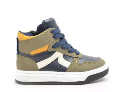 MIKE Kaki Baskets Montantes Garçon