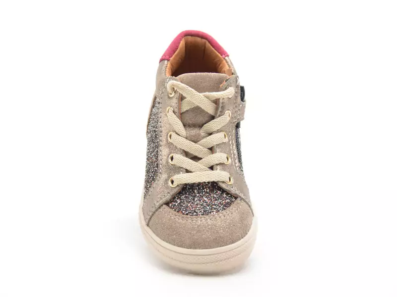 Bellamy NOEL Beige Baskets Montantes Fille