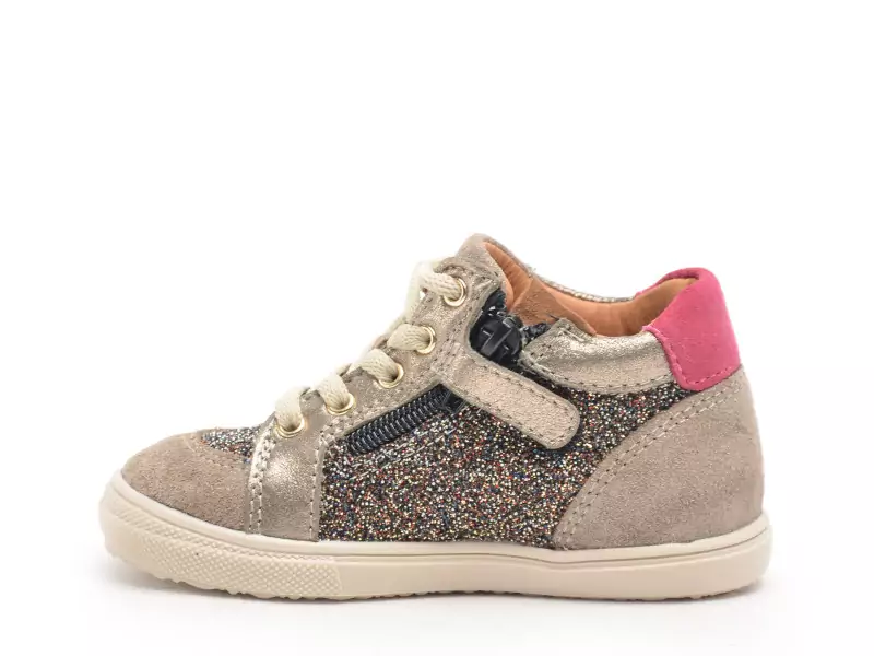 Bellamy NOEL Beige Baskets Montantes Fille