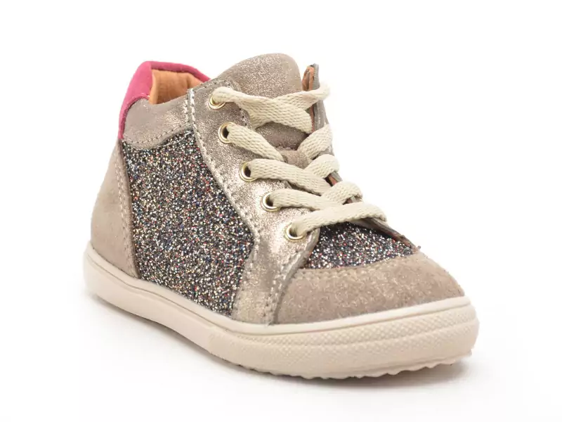 Bellamy NOEL Beige Baskets Montantes Fille