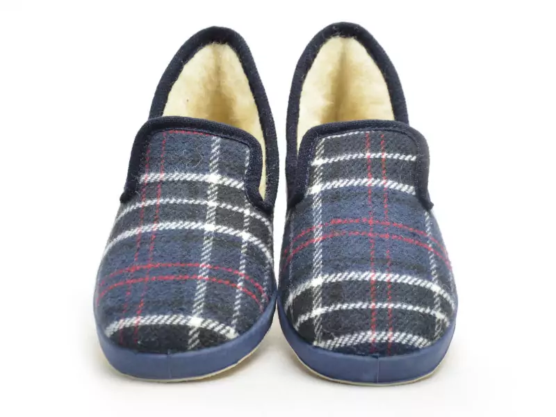 La Maison De L Espadrille 7672 8 Bleu Chaussons Homme