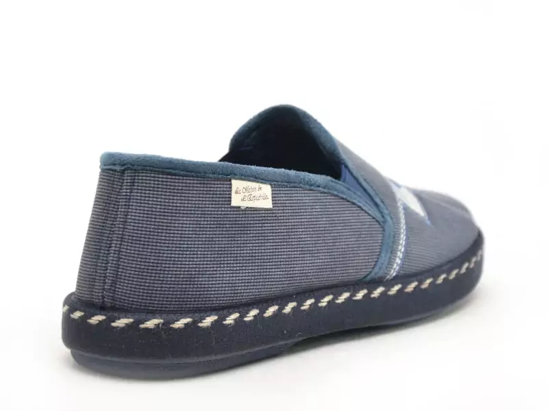 La Maison De L Espadrille Charentaises 6861 8 Bleu Chaussons Homme