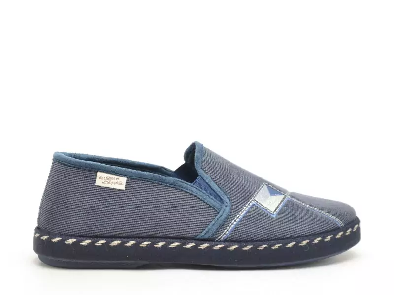 La Maison De L Espadrille Charentaises 6861 8 Bleu Chaussons Homme