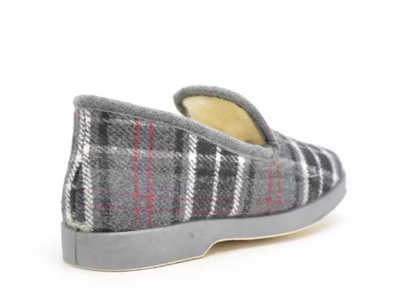 La Maison De L Espadrille Charentaises 7672 8 Gris Chaussons Homme