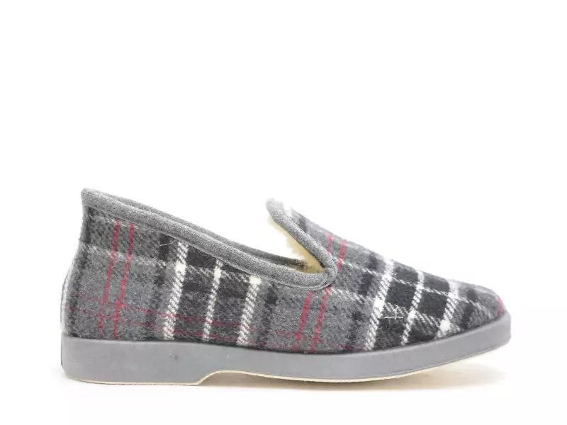 La Maison De L Espadrille Charentaises 7672 8 Gris Chaussons Homme