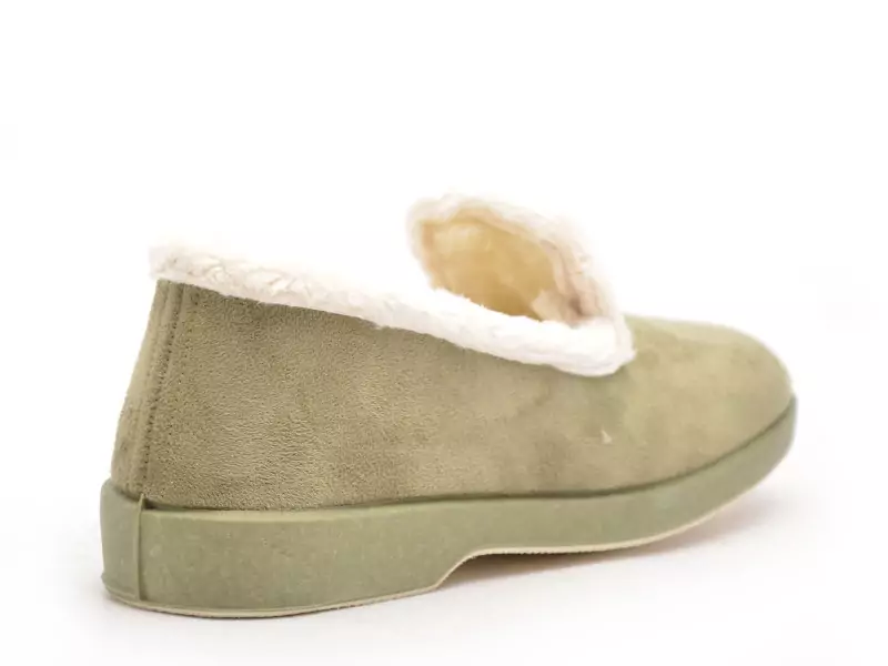 La Maison De L Espadrille Charentaises 7635 8 Kaki Chaussons Femme