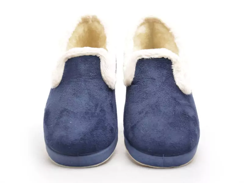 La Maison De L Espadrille Charentaises 7635 8 Bleu Chaussons Femme