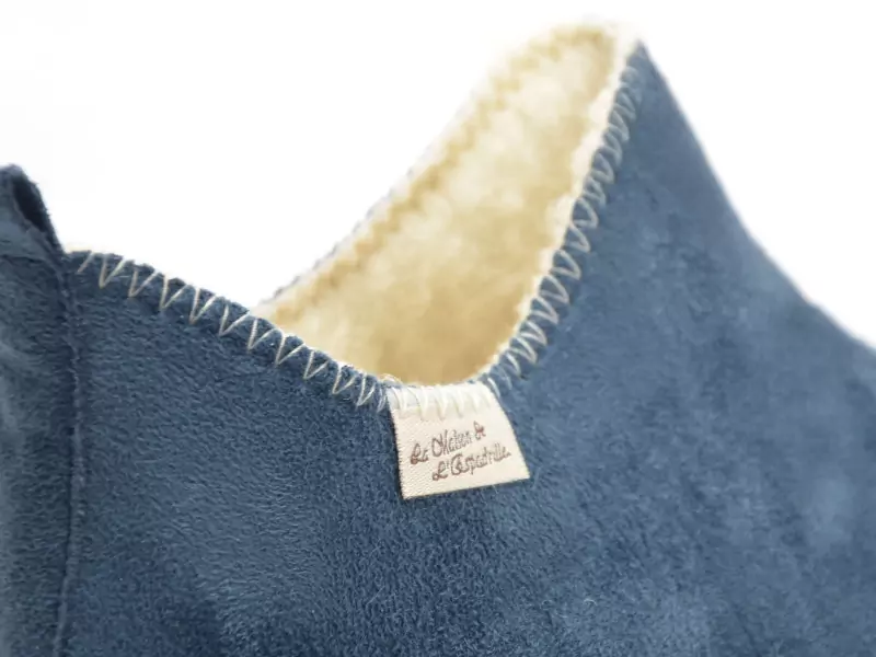 La Maison De L Espadrille Chaussons 6030 8 F Bleu Chaussons Femme
