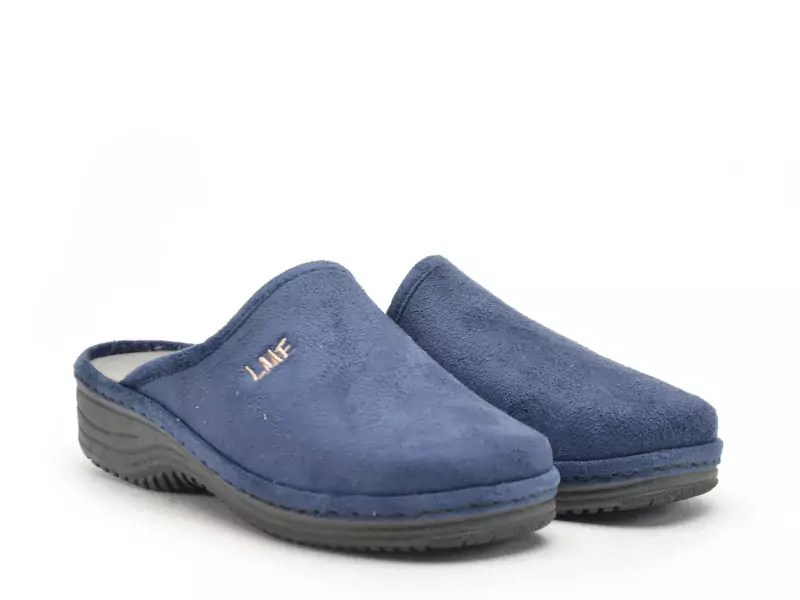 La Maison De L Espadrille Chaussons 4210 8 Bleu Chaussons Femme