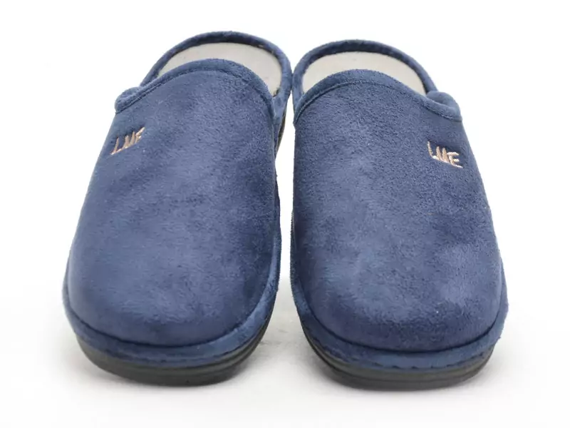 La Maison De L Espadrille Chaussons 4210 8 Bleu Chaussons Femme