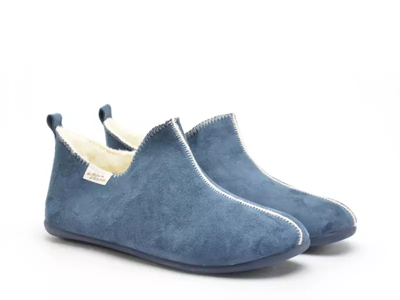 La Maison De L Espadrille Chaussons 6030 8 H Bleu Chaussons Homme