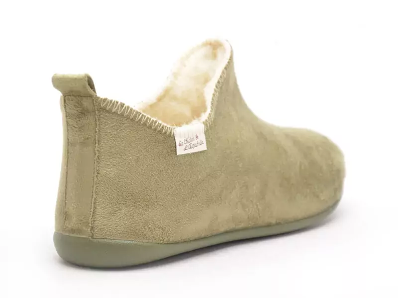 La Maison De L Espadrille Chaussons 6030 8 F Kaki Chaussons Femme