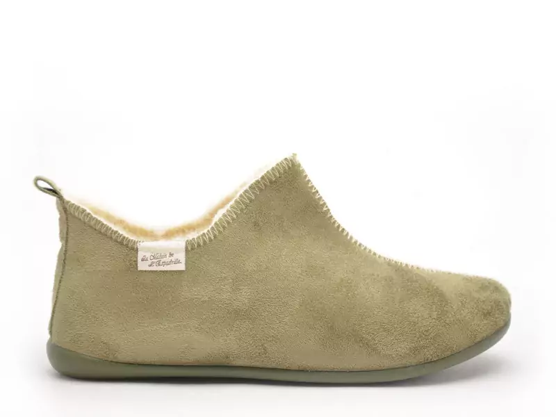 La Maison De L Espadrille Chaussons 6030 8 F Kaki Chaussons Femme