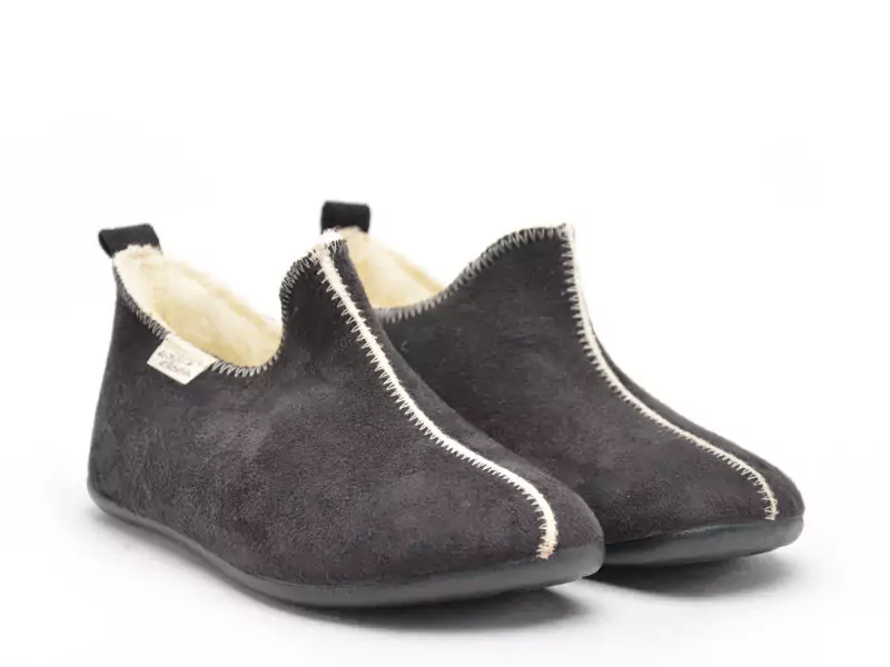 La Maison De L Espadrille Chaussons 6030 8 F Noir Chaussons Femme