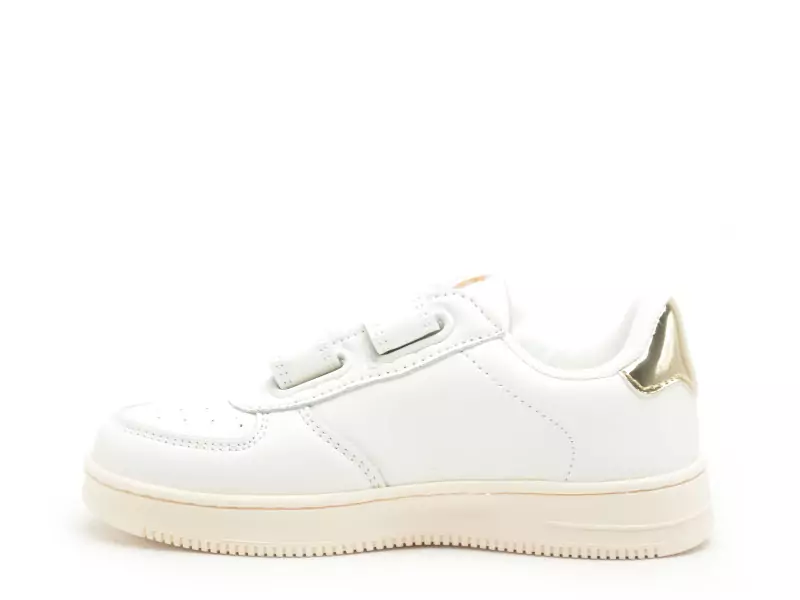 Victoria 1124106 TIEMPO EFECTO PIEL FANTA Blanc Baskets Basses Fille